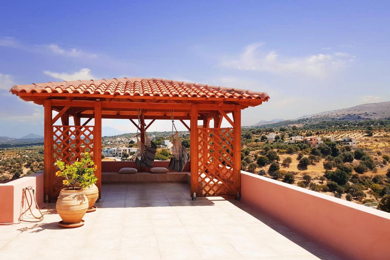איה טריאס Villa Sunset With Stunning Sea View, Kids Area And Hammocks On Roof Terrace מראה חיצוני תמונה