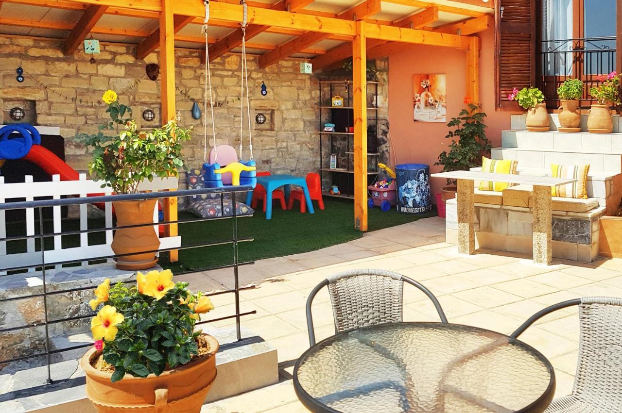 איה טריאס Villa Sunset With Stunning Sea View, Kids Area And Hammocks On Roof Terrace מראה חיצוני תמונה