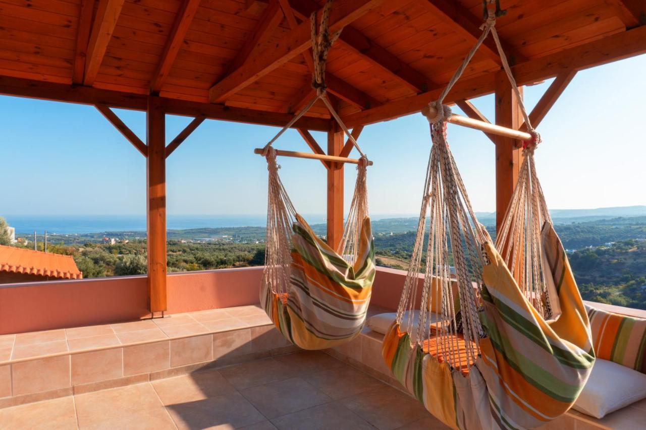איה טריאס Villa Sunset With Stunning Sea View, Kids Area And Hammocks On Roof Terrace מראה חיצוני תמונה