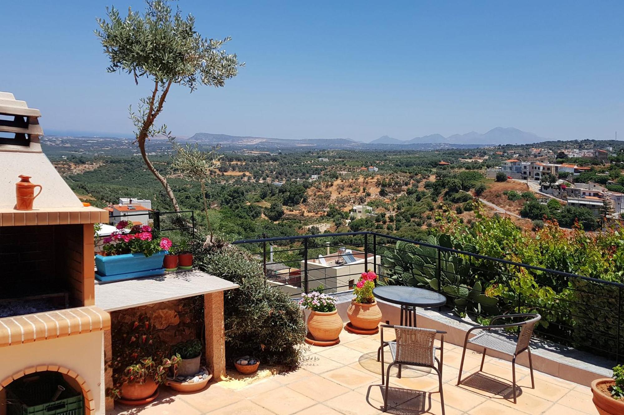 איה טריאס Villa Sunset With Stunning Sea View, Kids Area And Hammocks On Roof Terrace מראה חיצוני תמונה