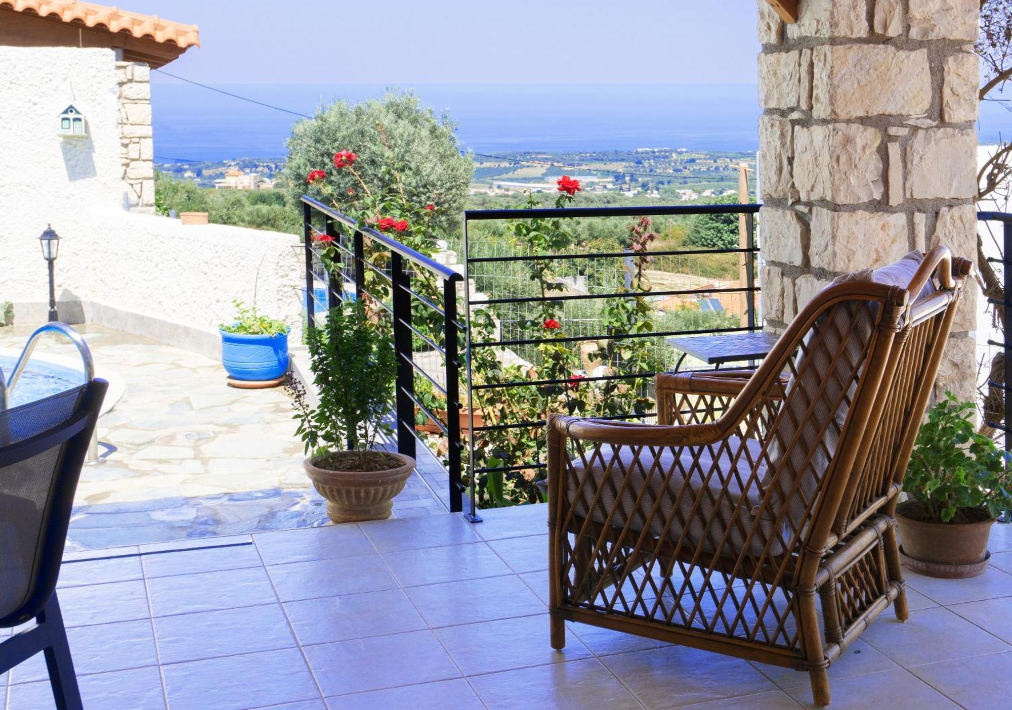 איה טריאס Villa Sunset With Stunning Sea View, Kids Area And Hammocks On Roof Terrace מראה חיצוני תמונה